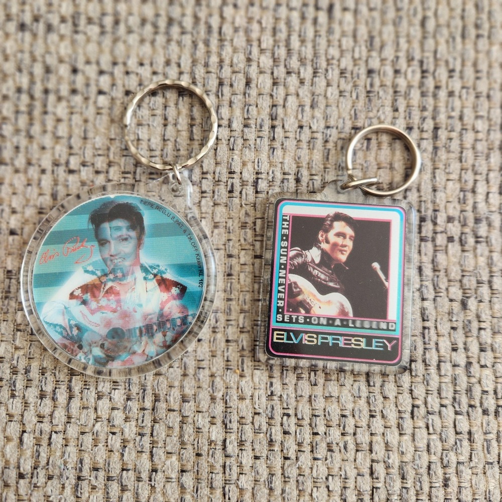Vintage‎ Elvis Keychains Lot Of 2